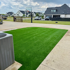 Driveway-Divider-Turf-Installation-in-Celina-Texas 4